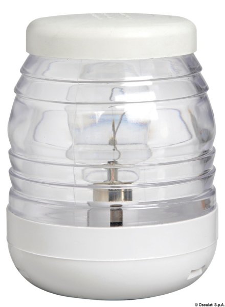 Fanale testa albero bianco/bianco 360° 24 V - 11.135.11
